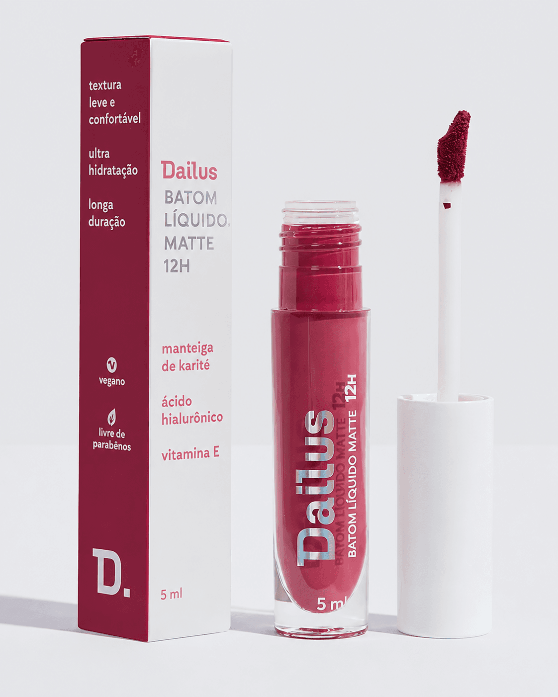 Batom Liquido Dailus Matte Ultra-hidratante - Cor: Magenta 12h