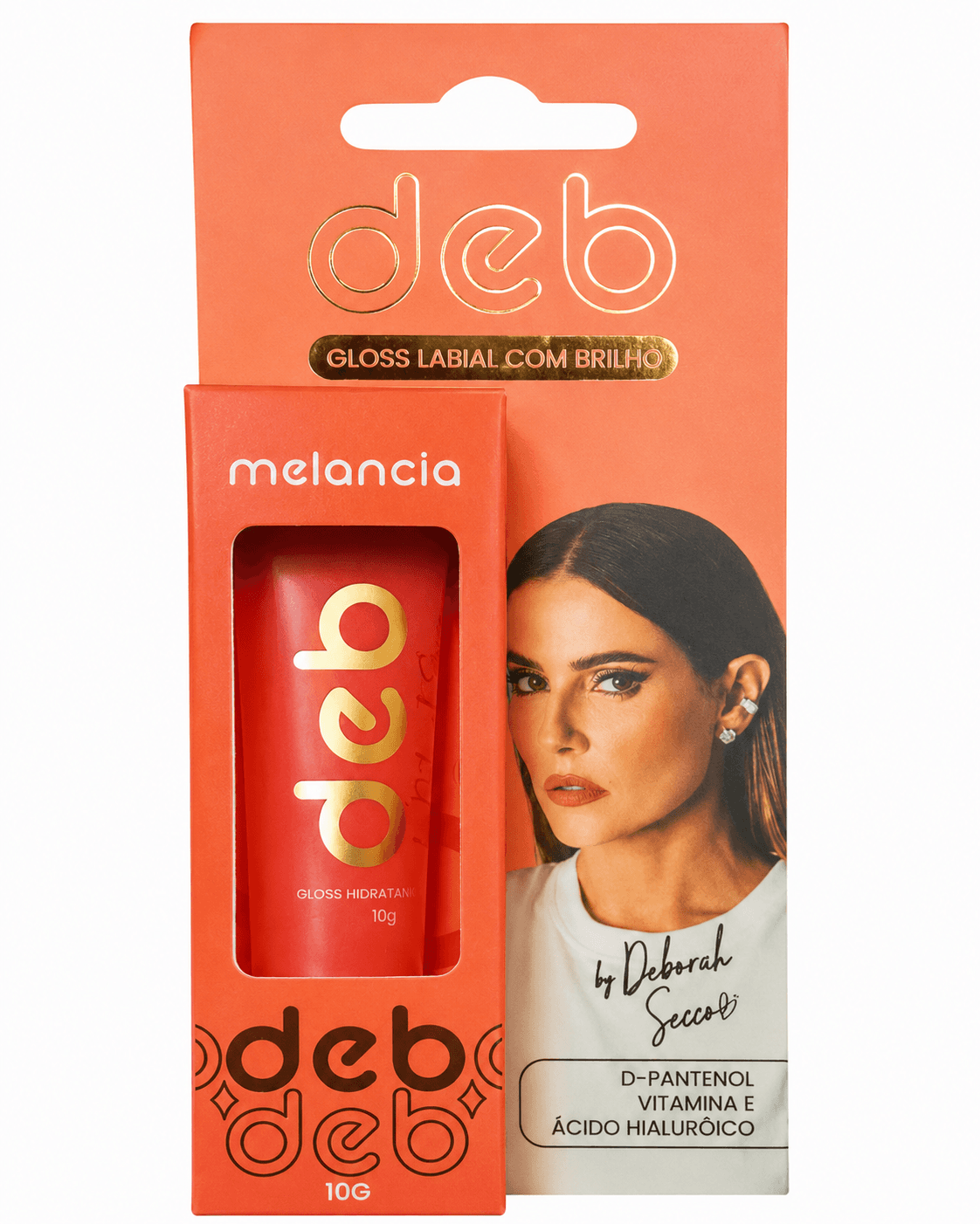 Gloss Labial Com Brilho Deb By Deborah Secco Melancia 10g