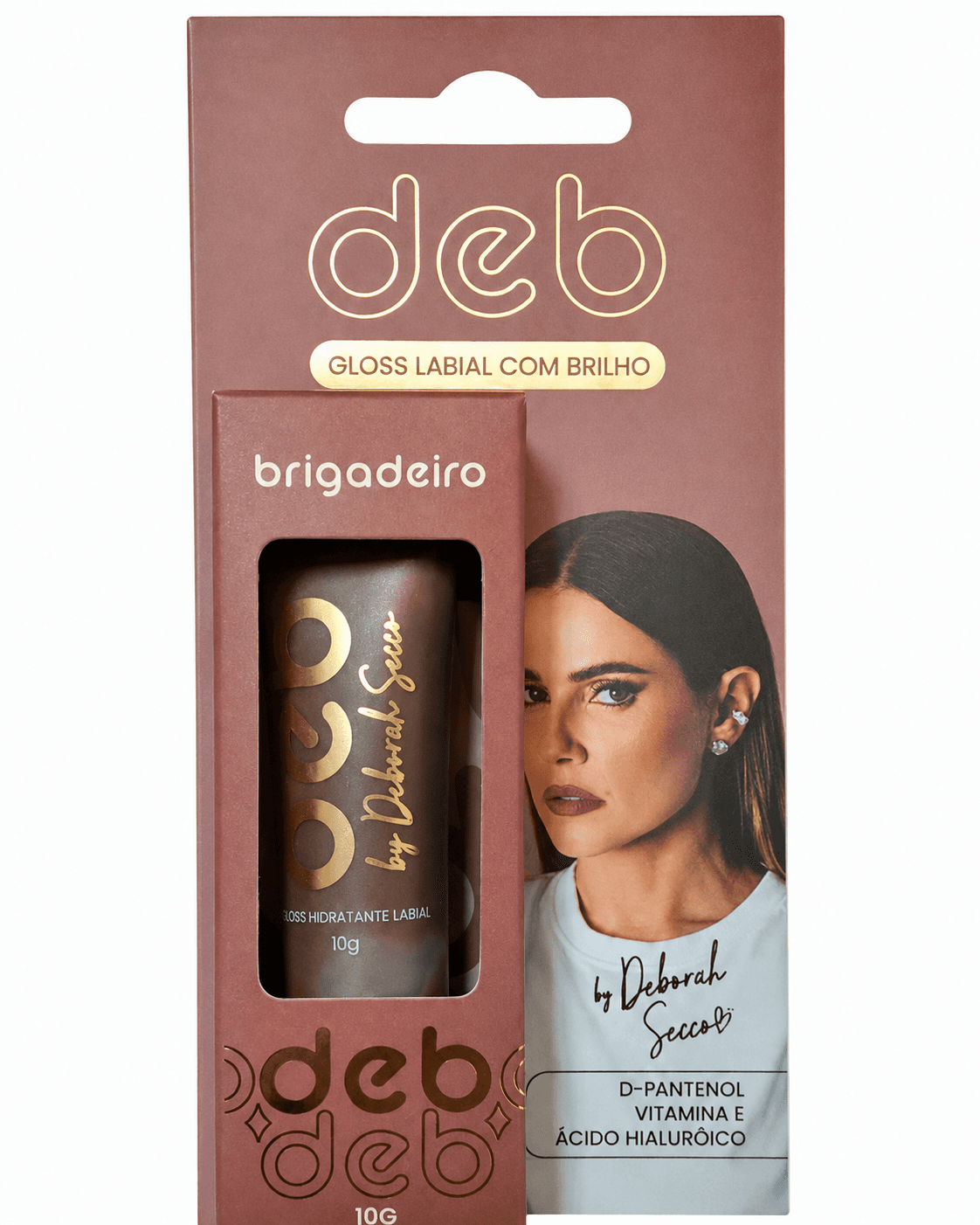 Gloss Labial Com Brilho Deb By Deborah Secco Brigadeiro 10g